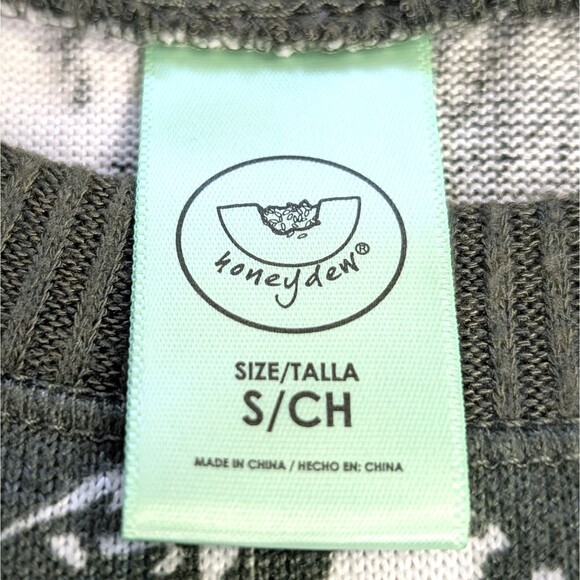 Honeydew Women’s Size SMALL Olive Green Floral Super Soft Lounge Top Comfy Boho - Picture 3 of 11